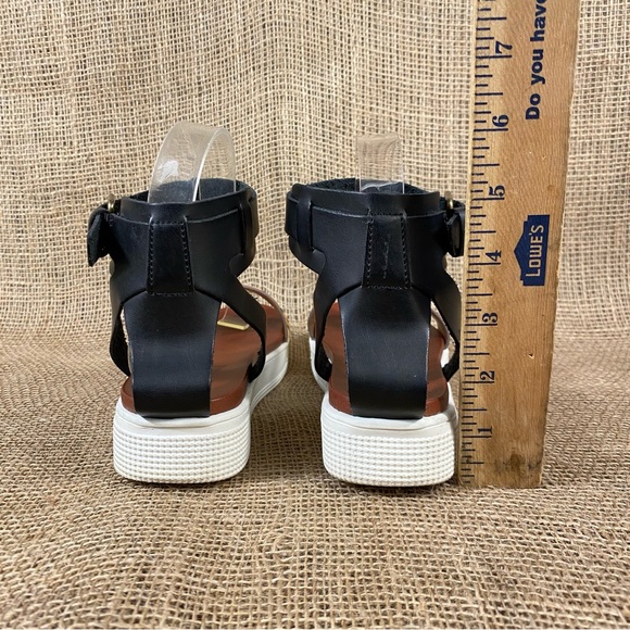 Mia Sandals Ankle Strap Platform Buckle Animal Print Size 6 - Picture 8 of 10